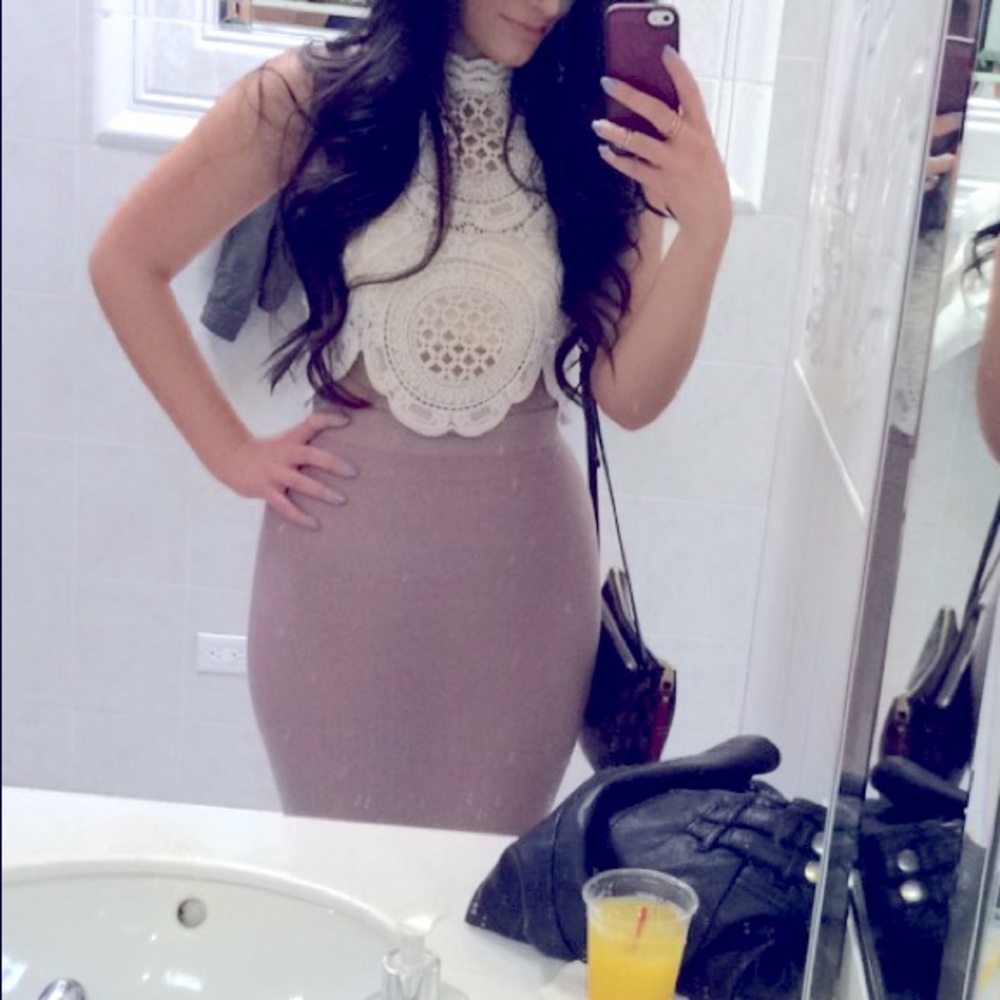 Lace crop top